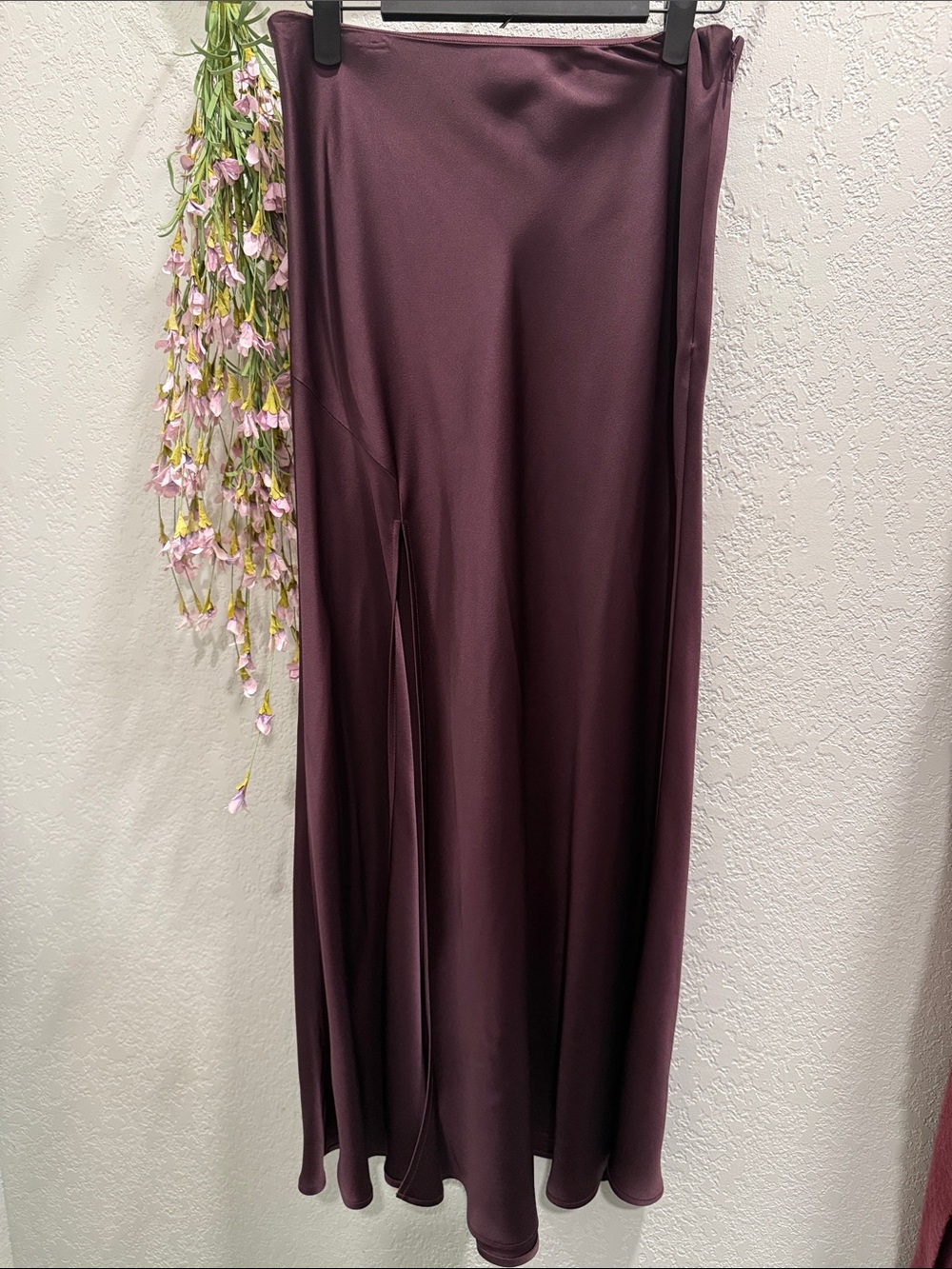 LaPointe Satin A-Line Maxi Skirt